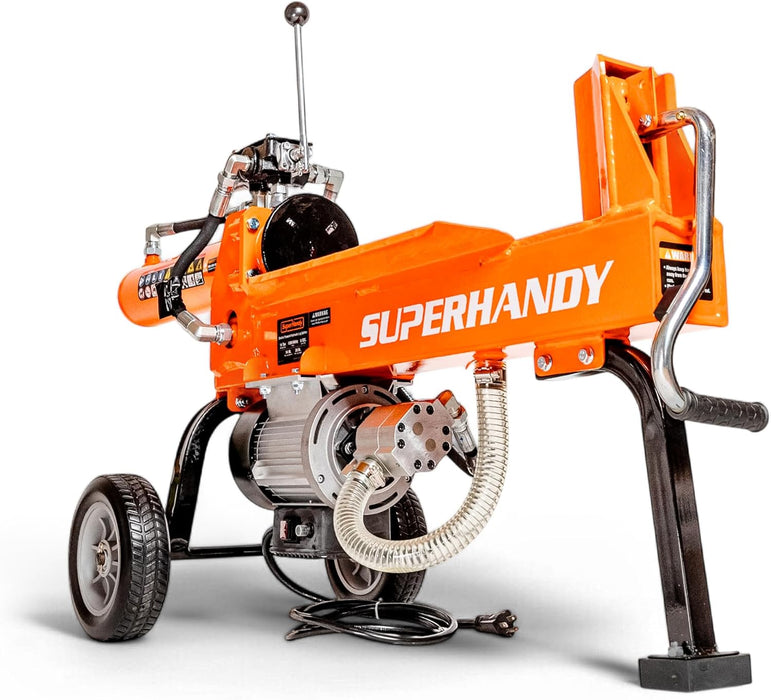 SuperHandy 14-Ton Electric Log Splitter – Horizontal Beam, Hydraulic Ram, 2.5eHP Motor, 15A, 120V