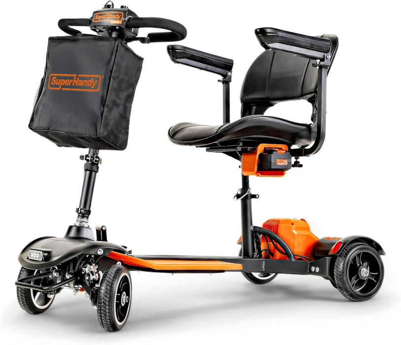 SuperHandy Passport Prime Mobility Scooter – 150 kg Capacity, 48V Li-Ion, Lightweight 4-Wheel Design, Foldable Frame, Adjustable Comfort