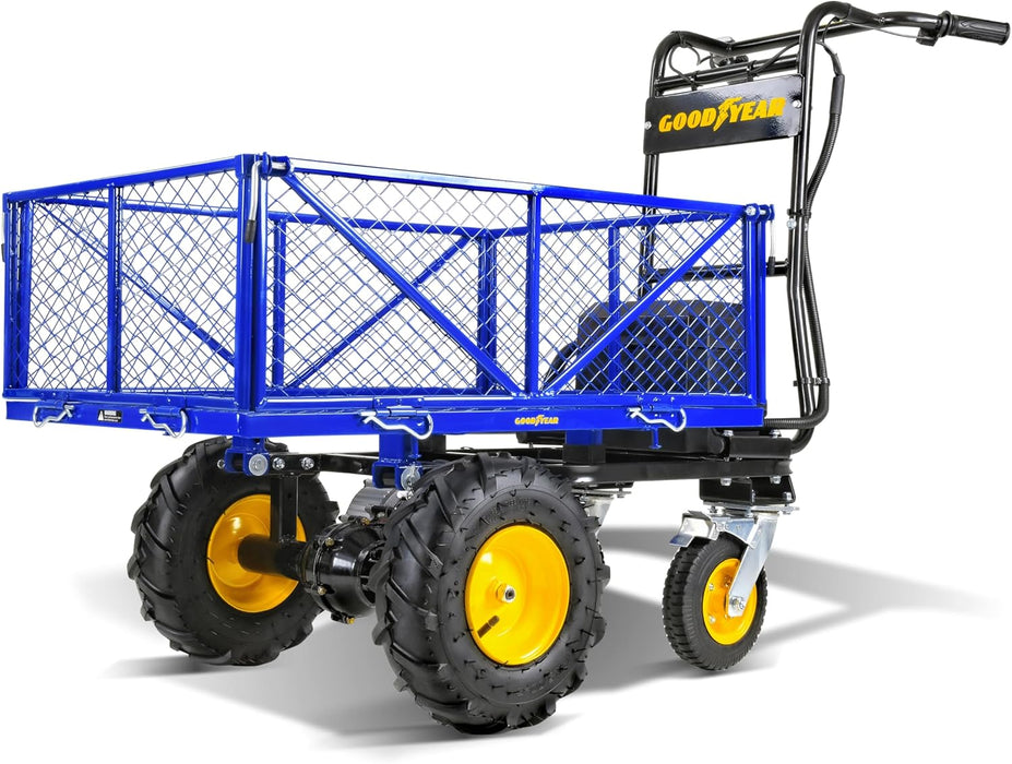 Goodyear Electric Utility Cart – 48V Li-ion, 300 kg Load, Modular Bed, Garden & Farm Transport