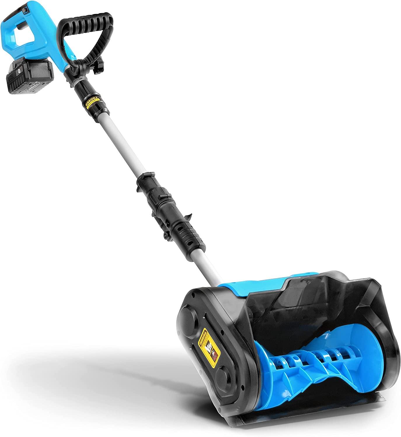 AlphaWorks Portable Electric Snow Thrower Shovel 20V 4Ah Cordless