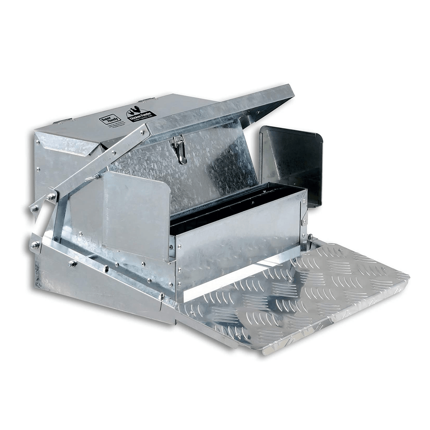 SuperHandy Automatic Chicken Feeder - 20lbs Capacity, Stainless Steel Construction - DIY Tools by GreatCircleUS