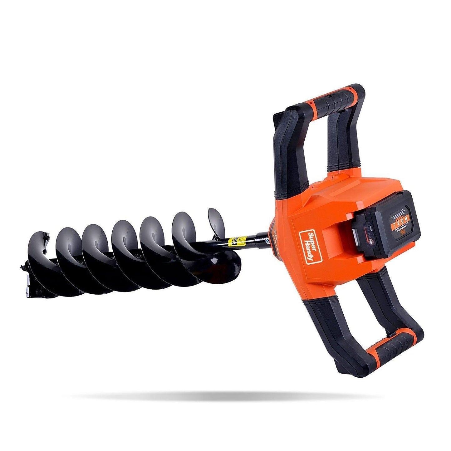 SuperHandy Electric Earth Auger and Drill Bit - 48V 2Ah Battery System, 6" x 30" Drill Bit, 3/4" Shaft - DIY Tools by GreatCircleUS