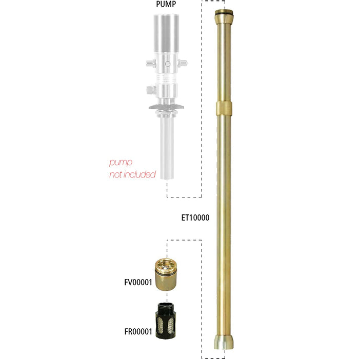 Lubeworks Oil Drum Pump – Double Action 1:1, 32 LPM High Flow, for SAE130 Oils