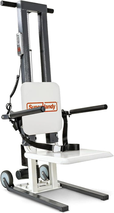 SuperHandy Electric Floor Lift for Seniors and People with Disabilities - Portable, Adjustable, 500LBS Weight Limit, Human Floor Lift, Ergonomic Design, Dual Power, Easy Storage [Patent Pending]
