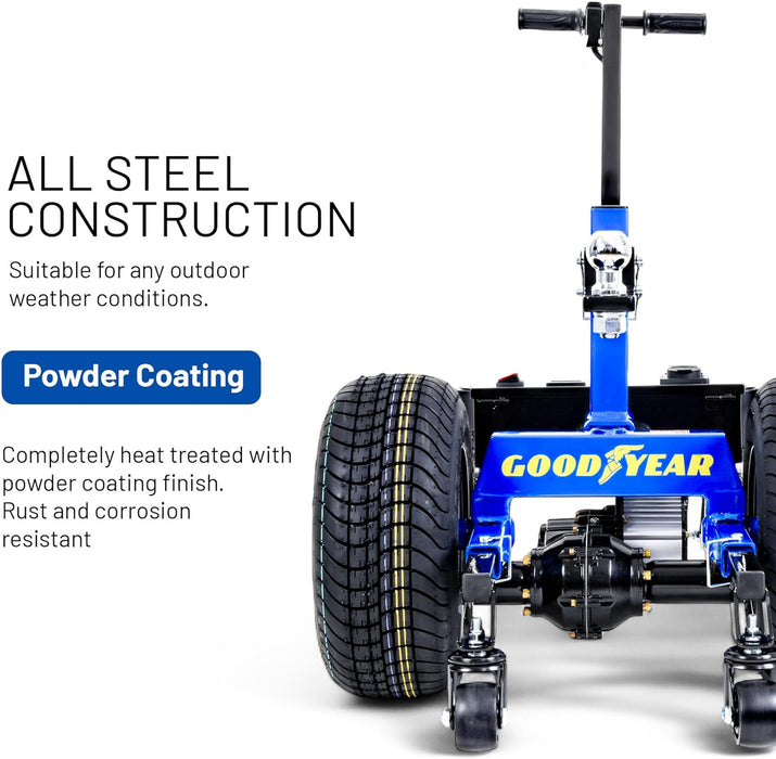Goodyear Super-Duty Electric Trailer Dolly – 3400 kg Max Weight, All-Terrain, Ideal for RVs & Boats