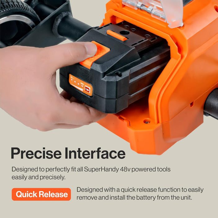 SuperHandy 48V 2Ah Battery & Charger – Compact Li-ion, 88.8 Wh, Mobility & Power Tool Compatible