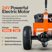 SuperHandy Trailer Dolly Electric Power 2800LBS Max Trailer Weight, 450LBS Max Tongue Weight, DC 24V 500W 24V 7Ah Powered Heavy Duty Commercial Jack Lever 2" Ball Mount Included