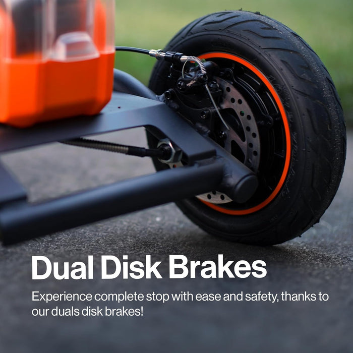 SuperHandy Mobility Scooter Explorer – 4 Wheels, 500W Brushless Motor, 48V-2Ah/4Ah Battery, 350LBS Capacity, 5mph Top Speed, Lightweight Aluminum 50lb Frame [Patent Pending]