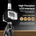 Lubeworks Oil Control Valve Digital Meter Dispensing Nozzle 10GPM/35LPM Heavy Duty Air Operated Pneumatic 1/2" inch NPT Inlet Pressure Range 7-725 Psi 5-50 Bar with Flexible Spout (Not for Gasoline)
