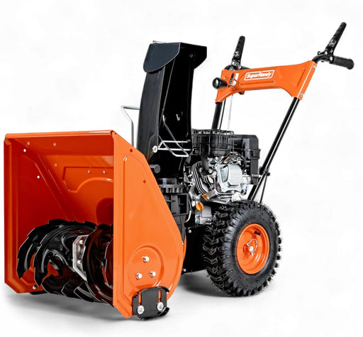 SuperHandy Gas Powered Snow Thrower, 21-Inch Two-Stage Snow Blower with 196cc 4-Cycle OHV Engine, Self-Propelled 5-Speed System, Heavy-Duty Steel Auger & 36-Foot Throwing Distance