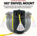 ReelWorks Extension Cord Reel Retractable 12AWG x 15m 3C/SJTOW Glow Strip Cable and Lightup Triple Tap Connector Advanced Slow Retraction Technology (SRT)