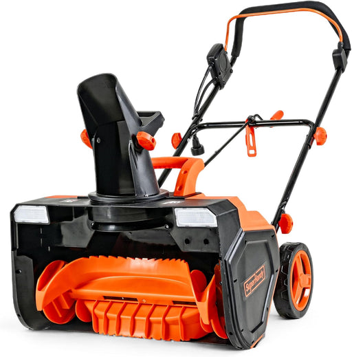 SuperHandy Electric Snow Blower – 120V Corded, 23 in. Clearing Width, 12 in. Depth, 3300 RPM Motor, 25 ft. Throwing Distance, Lightweight Walk-Behind Design for Snow Removal