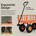 Superhandy Utility Wagon, Garden Cart, Lawn & Garden All Terrain, w/Heavy Duty Removable Side Meshes, 400 lbs Capacity