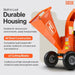SuperHandy Mini Wood Chipper Shredder Mulcher Heavy Duty 7HP 212cc Compact Design 3" Inch Max Capacity