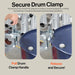 SuperHandy Hydraulic Drum Lift for 55-Gallon Drums – Heavy-Duty Barrel Lifter, 550 LB Capacity, Easy-to-Use Manual Drum Handler with PU Wheels for Warehouse & Industrial Use