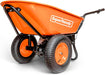 SuperHandy Electric Wheelbarrow – 48V 2Ah Li-Ion Battery, 330 lbs (150 kg) Capacity, 3 Cu.Ft. Steel Powder Coated Tub, Material & Debris Hauler Utility Cart