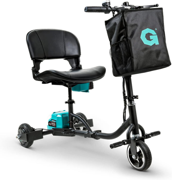 G Folding Mobility Scooter – 3-Wheel, 48V Li-ion, Lightweight, Airline-Friendly, 125 kg Capacity