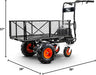 SuperHandy Utility Service Cart Power Wagon Wheelbarrow Electric 48V DC Powered 660Lbs Load and 1000Lbs+ Hauling Capacity Farm and Garden All Purpose Modular Cargo Bed