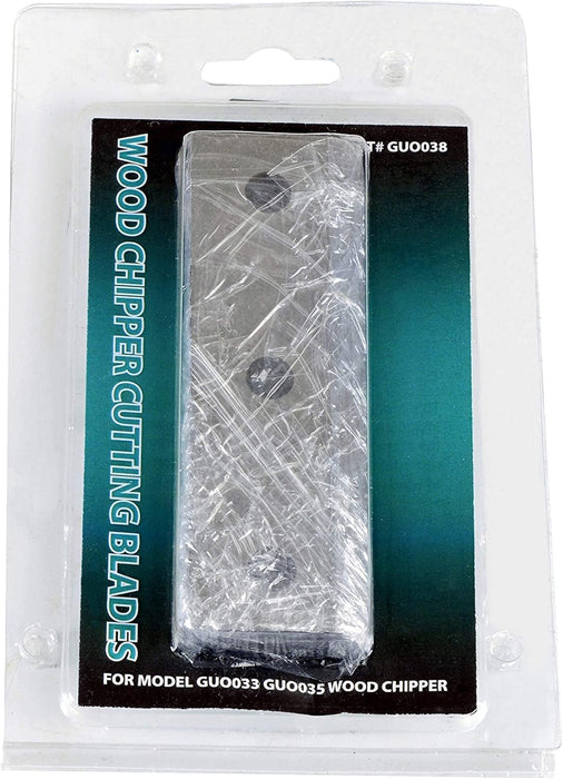 Landworks Mini Wood Chipper Replacement Blades – Dual Edge (Set of 2), for GUO054 & LCE12 Models