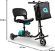 3 Wheel Folding Mobility Scooter Electric Powered Portable Ultra Lightweight Compact Collapsible Design Long Range Travel with Detachable 48V Battery at a Max Load of 275lbs