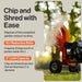 SuperHandy Mini Wood Chipper Shredder Mulcher Heavy Duty 7HP 212cc Compact Design 3" Inch Max Capacity