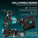 3 Wheel Folding Mobility Scooter Electric Powered Portable Ultra Lightweight Compact Collapsible Design Long Range Travel with Detachable 48V Battery at a Max Load of 275lbs