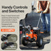SuperHandy Trailer Dolly Electric Power 2800LBS Max Trailer Weight, 450LBS Max Tongue Weight, DC 24V 500W 24V 7Ah Powered Heavy Duty Commercial Jack Lever 2" Ball Mount Included