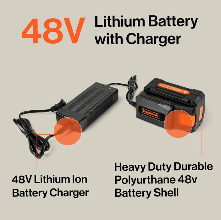 SuperHandy 48V 2Ah Battery & Charger – Compact Li-ion, 88.8 Wh, Mobility & Power Tool Compatible