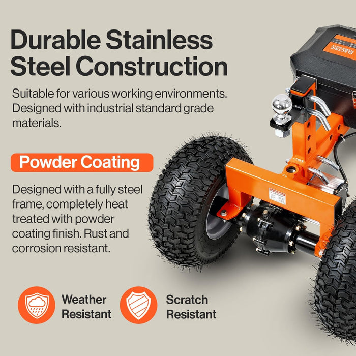 SuperHandy Electric Trailer Dolly – 1630 kg Max Weight, 272 kg Tongue Load, 24V Motor, Heavy-Duty Frame