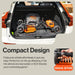 SuperHandy Passport Pro Mobility Scooter - Foldable Aluminum Frame, 4 Wheels, Includes 2 48V 2Ah Li-Ion Batteries & Charger, Supports up to 330 Lbs [Patent Pending] (Orange & Black, 330 Lbs)