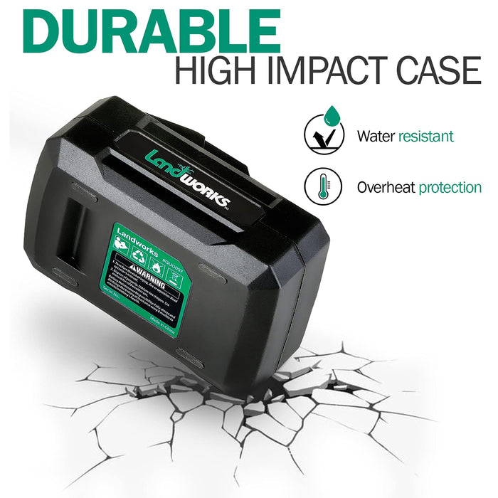Landworks Super Duty Pro 48V 2Ah Battery – 88.8 Wh, Li-ion, for Augers & Utility Carts (Battery Only)