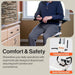 SuperHandy Electric Floor Lift for Seniors and People with Disabilities - Portable, Adjustable, 500LBS Weight Limit, Human Floor Lift, Ergonomic Design, Dual Power, Easy Storage [Patent Pending]