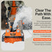 SuperHandy Electric Snow Thrower Walk-Behind Blower Corded AC 120V 15A 18 x 10 Inch Clearing Path 25 Feet Throwing Distance 720 lbs/Min LED Headlights for Driveway Walking Path Yards