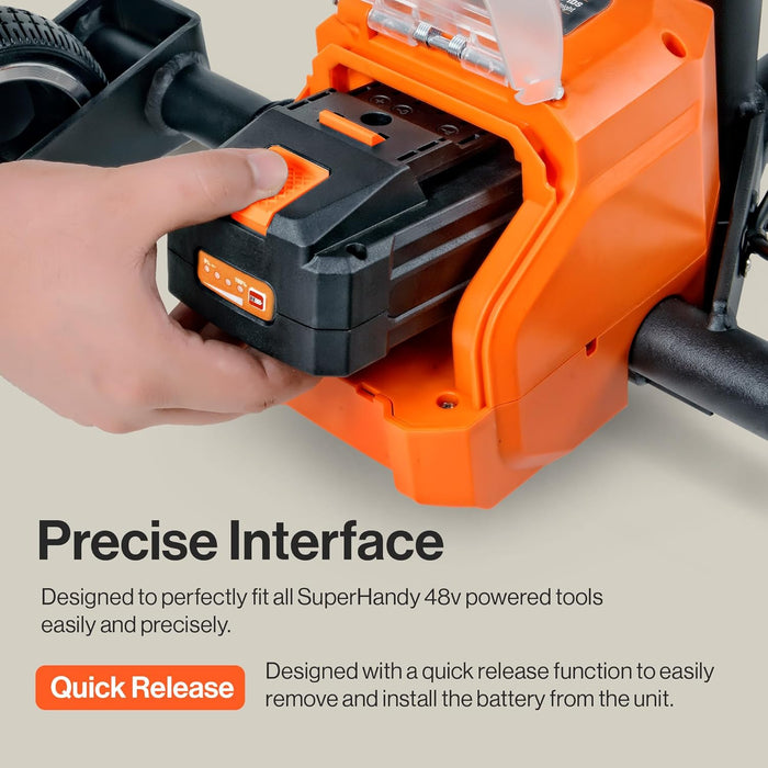 SuperHandy Lithium-Ion Rechargeable Battery 48V DC 2Ah 88.8 Watt Hours (Battery Only ULV Foggers, Power Wagon/Wheelbarrow, Winch and Earth/Ice Auger Power Head, All Not Included)