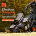 SuperHandy Utility Service Cart Power Wagon Wheelbarrow Electric 48V DC Powered 660Lbs Load and 1000Lbs+ Hauling Capacity Farm and Garden All Purpose Modular Cargo Bed