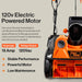 SuperHandy Electric Snow Thrower Walk-Behind Blower Corded AC 120V 15A 18 x 10 Inch Clearing Path 25 Feet Throwing Distance 720 lbs/Min LED Headlights for Driveway Walking Path Yards