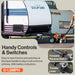 SuperHandy Electric Trailer Dolly 3600LBS Max Trailer Weight 600LB Max Tongue Weight DC 24V 800W 7Ah w/Heavy Duty Commercial 2" Ball Hitch Mount