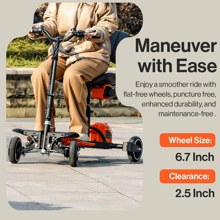 SuperHandy Folding Mobility Scooter – 4-Wheel, 48V Li-ion, 150 kg Capacity