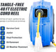 Goodyear Extension Cord Reel 14AWG x 40 Feet 3C SJTOW Triple Tap Connector Heavy Duty Slow Retraction Stop at Any Point