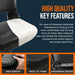 SuperHandy Upgraded Fully Padded Faux Leather Cushioned Seat, Back Rest, and Handles - For SuperHandy 3 Wheel Mobility Scooter (Seat with armrests only)