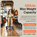 SuperHandy Passport Pro Mobility Scooter - Foldable Aluminum Frame, 4 Wheels, Includes 2 48V 2Ah Li-Ion Batteries & Charger, Supports up to 330 Lbs [Patent Pending] (Orange & Black, 330 Lbs)
