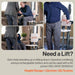 SuperHandy Electric Floor Lift for Seniors and People with Disabilities - Portable, Adjustable, 500LBS Weight Limit, Human Floor Lift, Ergonomic Design, Dual Power, Easy Storage [Patent Pending]