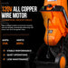 SuperHandy Wood Chipper Shredder Electric 1.5" (39mm) Max Wood Capacity 17:1 Reduction 15A 1800W 120VAC Dual Edge Blades for Fire Prevention & Firebreaks (Amazon Exclusive for USA)