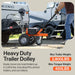 SuperHandy Trailer Dolly Electric Power 2800LBS Max Trailer Weight, 450LBS Max Tongue Weight, DC 24V 500W 24V 7Ah Powered Heavy Duty Commercial Jack Lever 2" Ball Mount Included