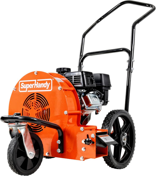 SuperHandy Walk Behind Leaf Blower – 7HP 209cc, 4-Stroke, Manual-Propelled, 150 MPH Wind Speed, 1270 CFM Airflow