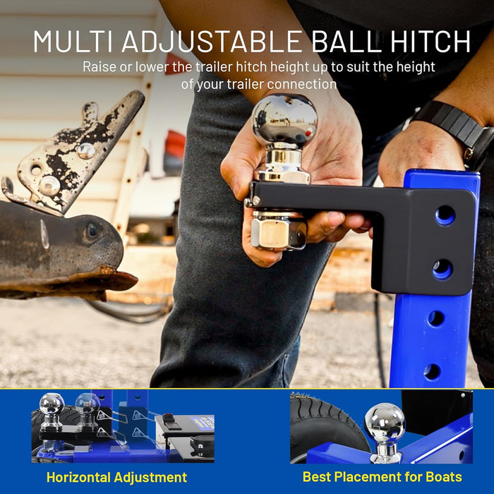 Goodyear Super-Duty Electric Trailer Dolly – 3400 kg Max Weight, All-Terrain, Ideal for RVs & Boats
