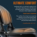 SuperHandy Upgraded Fully Padded Faux Leather Cushioned Seat, Back Rest, and Handles - For SuperHandy 3 Wheel Mobility Scooter (Seat with armrests only)