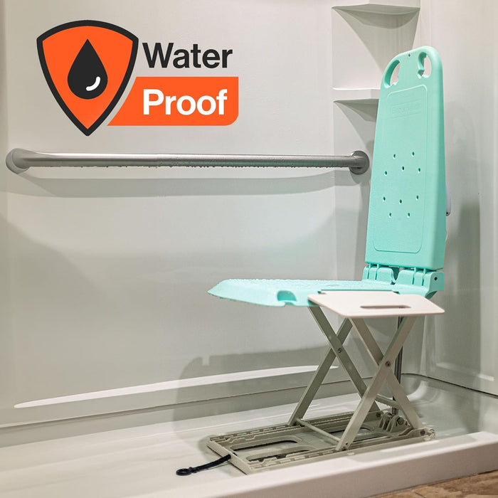 SuperHandy Portable Floor & Bath Lift – 150 kg Capacity, Foldable, Waterproof, Removable Side Panels