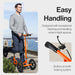 SuperHandy Folding Knee Walker Steerable Rolling Knee Scooter – Height Adjustable Leg Rest & Adjustable Handles, 12” Large All-Terrain Tires, Lightweight Aluminum Frame Supports 330Lbs