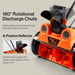 SuperHandy Electric Snow Thrower Walk-Behind Blower Corded AC 120V 15A 18 x 10 Inch Clearing Path 25 Feet Throwing Distance 720 lbs/Min LED Headlights for Driveway Walking Path Yards